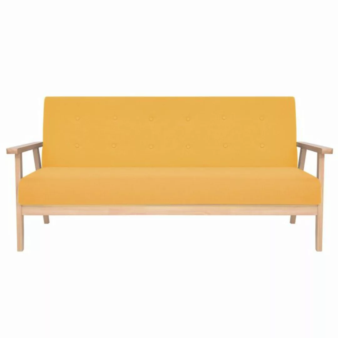 3-sitzer Sofa Stoff Gelb günstig online kaufen