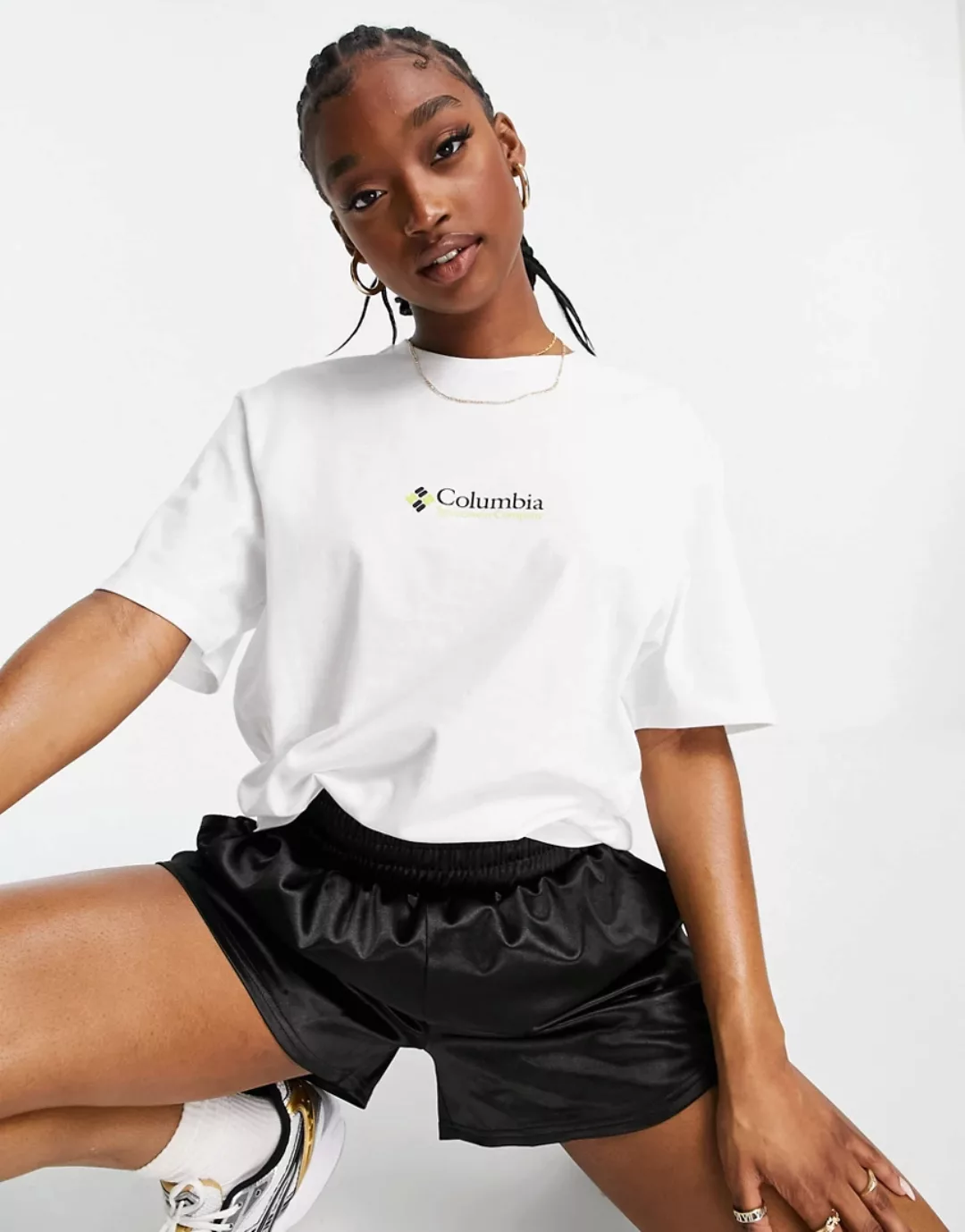 Columbia – CSC – Kurzärmliges T-Shirt in Weiß günstig online kaufen
