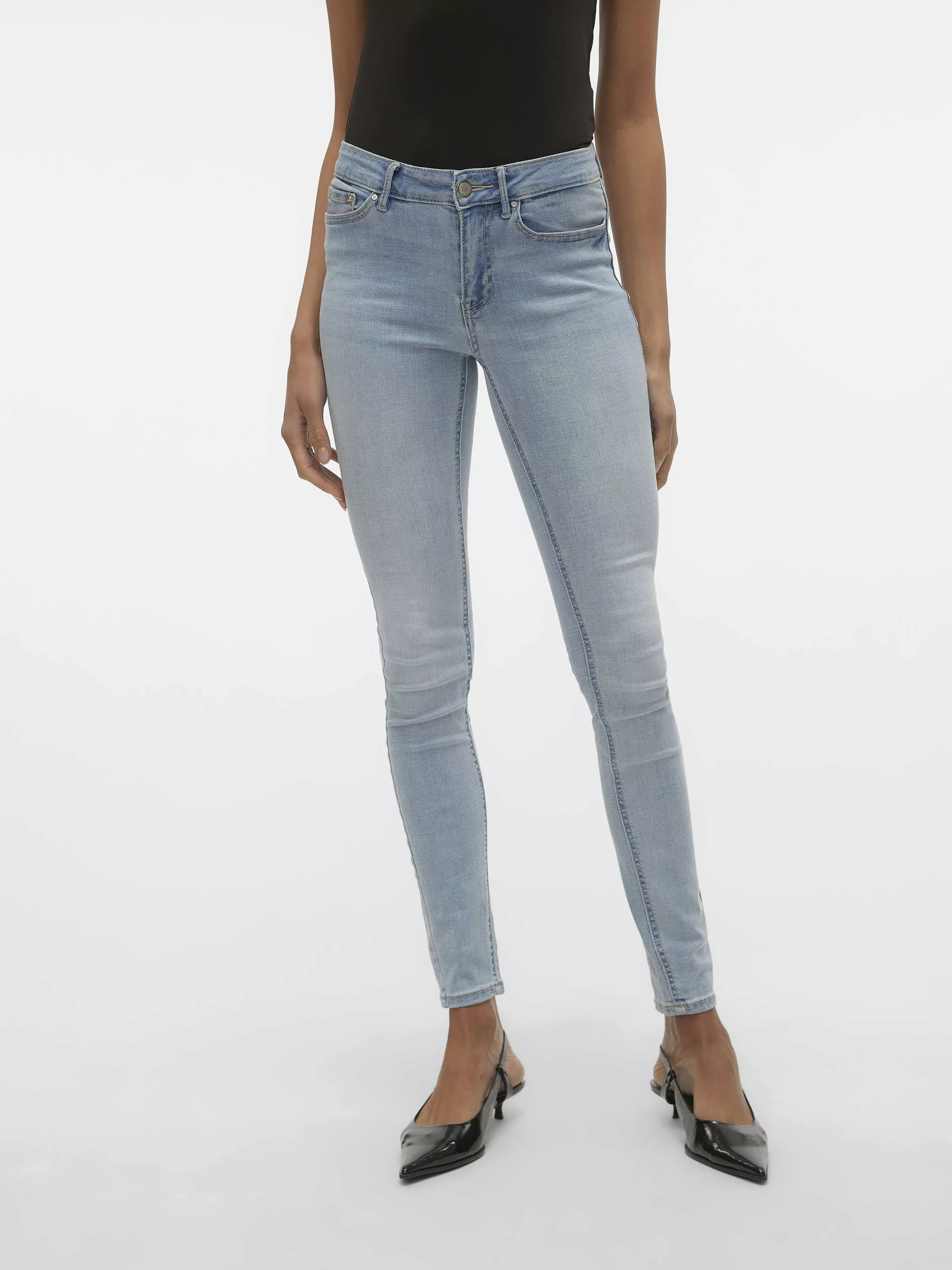 Vero Moda Skinny-fit-Jeans VMFLASH MR SKINNY JEANS LI213 NOOS günstig online kaufen