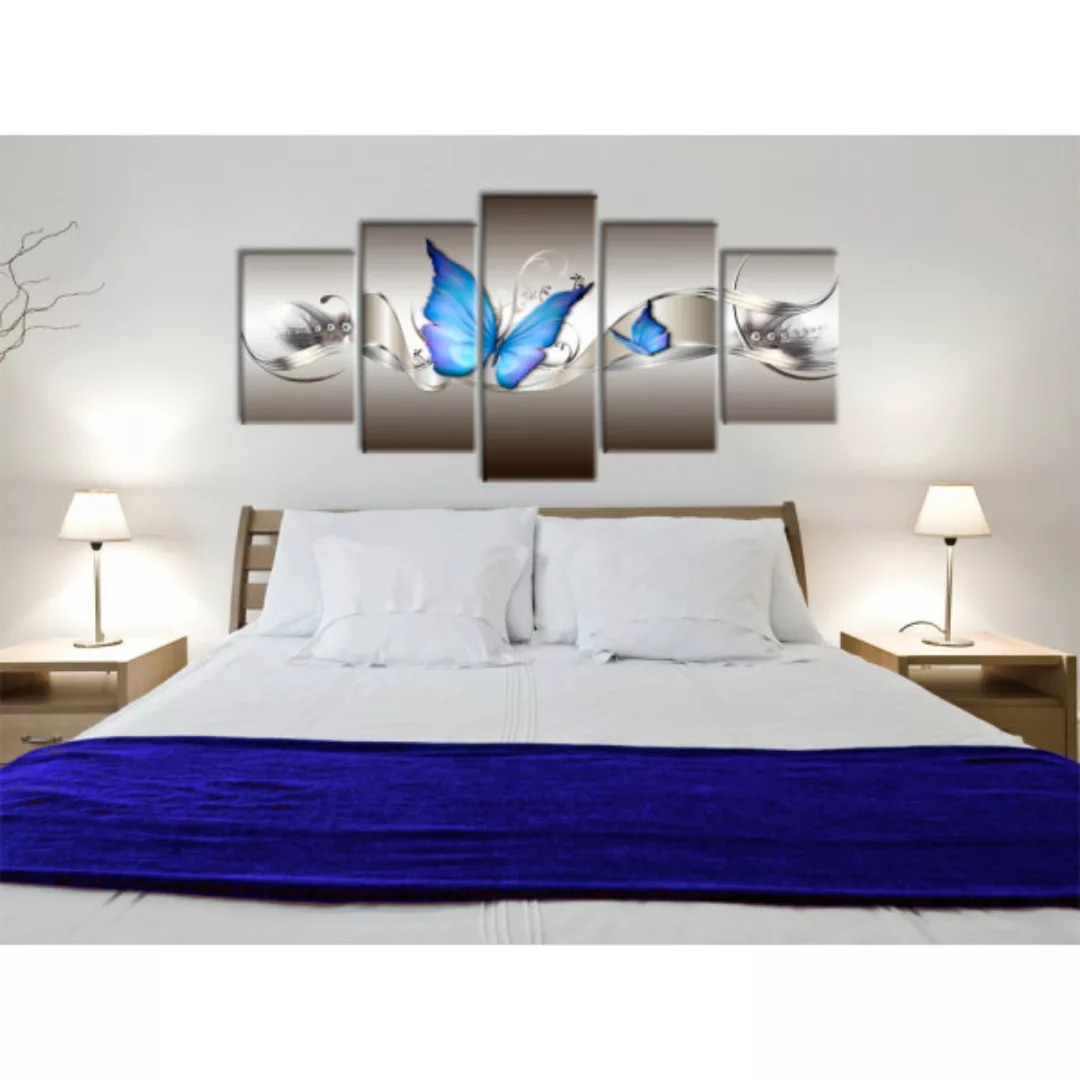 Wandbild Blaue Schmetterlinge XXL günstig online kaufen