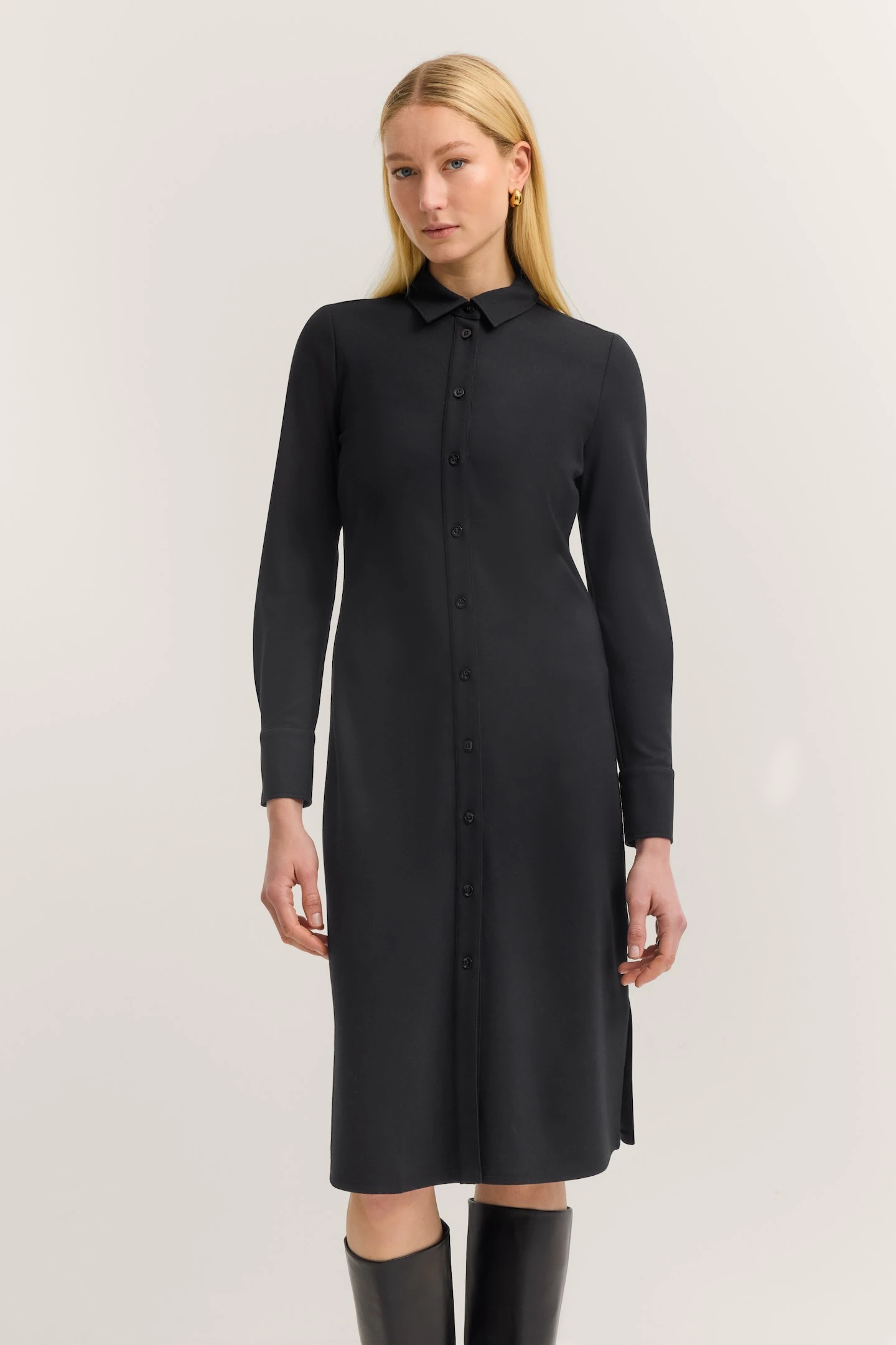 bugatti Blusenkleid "Jersey", mit Knopfleiste und Hemdkragen günstig online kaufen