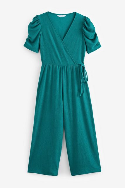 Next Jumpsuit Kurzärmeliger Jumpsuit mit V-Ausschnitt – Petite (1-tlg) günstig online kaufen