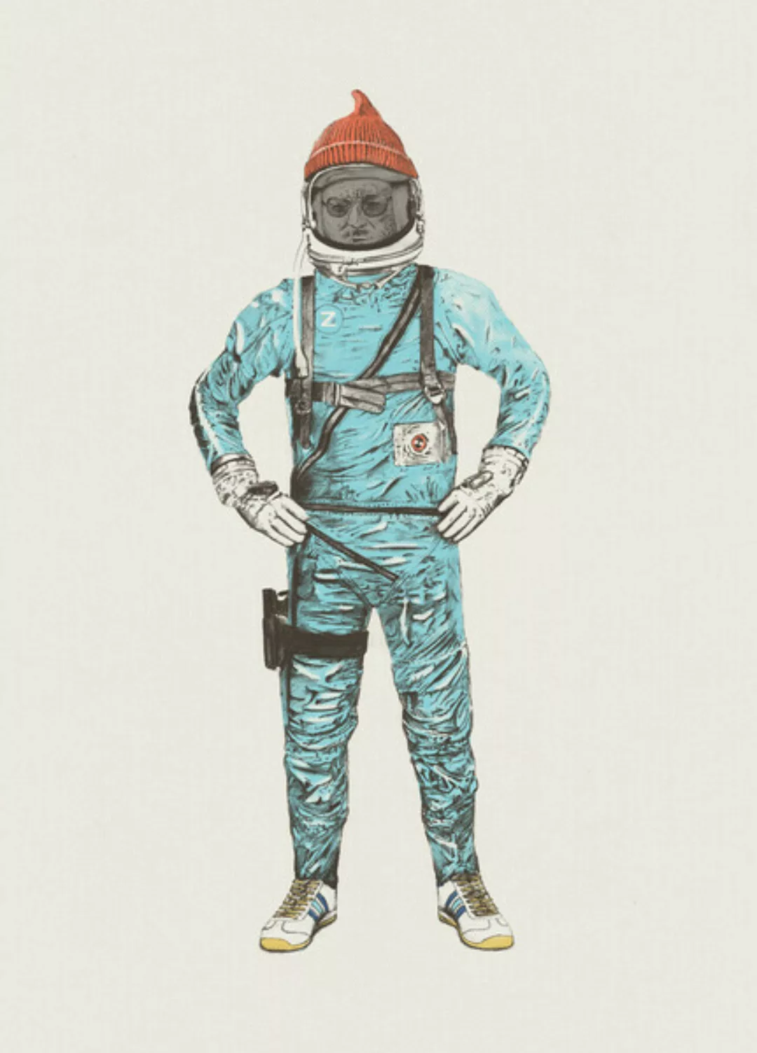 Poster / Leinwandbild - Zissou In Space günstig online kaufen