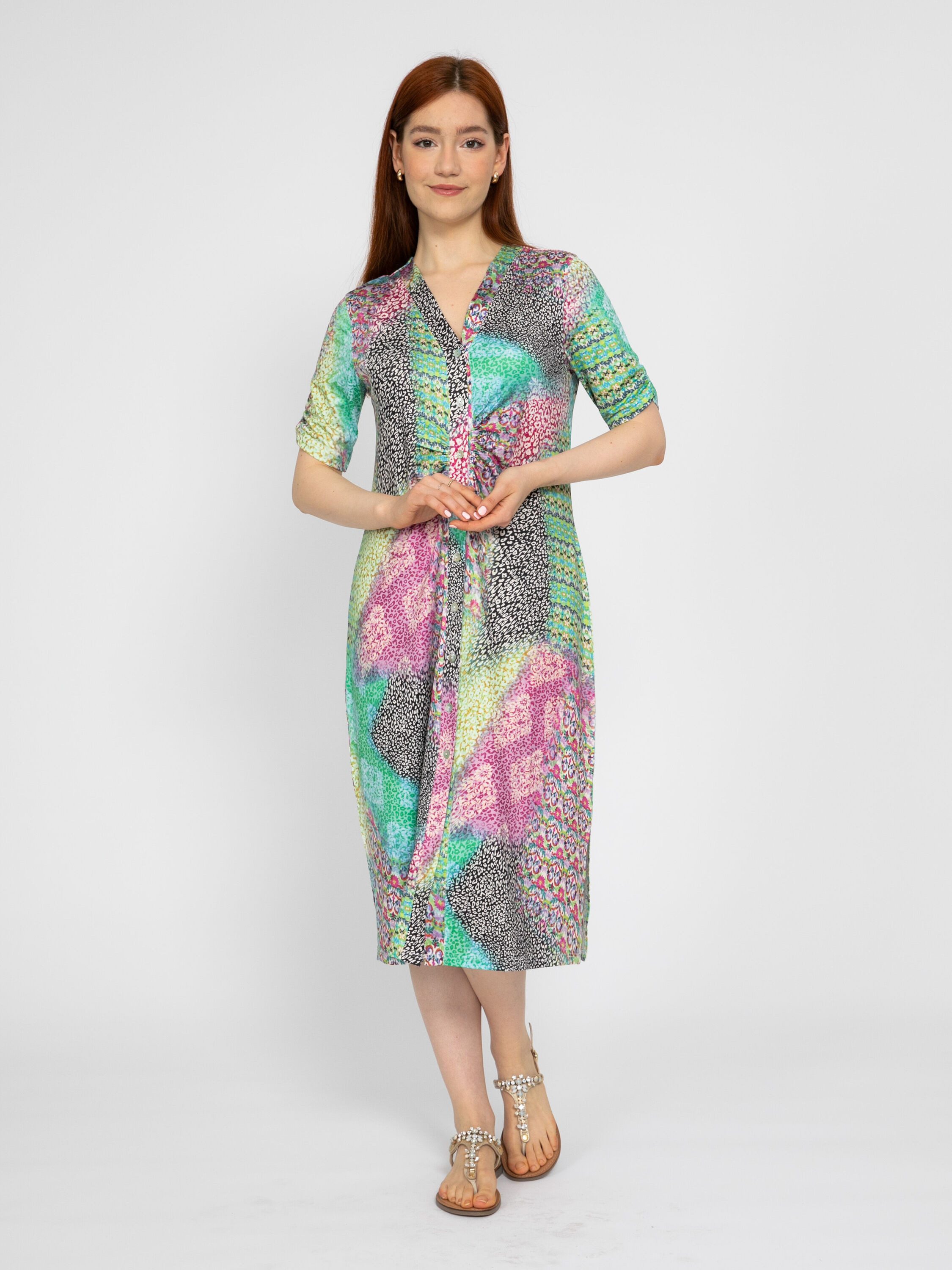 VICCI Germany A-Linien-Kleid (1-tlg) mit abstraktem günstig online kaufen