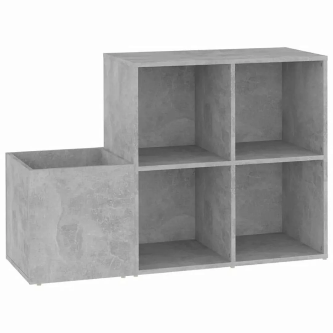 furnicato Schuhschrank Flur-Betongrau 105x35,5x70 cm Holzwerkstoff günstig online kaufen