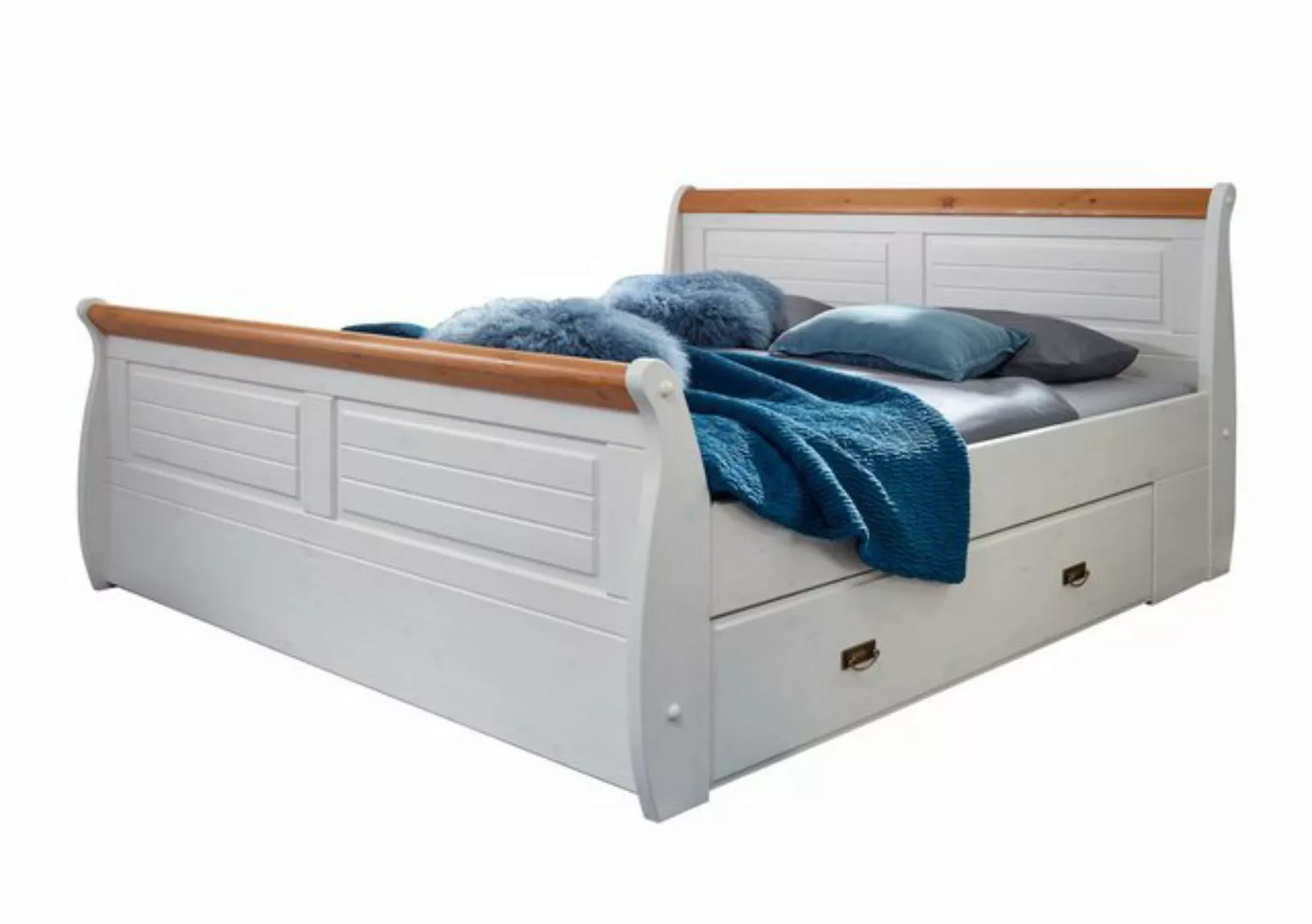 3S Frankenmöbel Massivholzbett »Country« Massivholz Bett günstig online kaufen