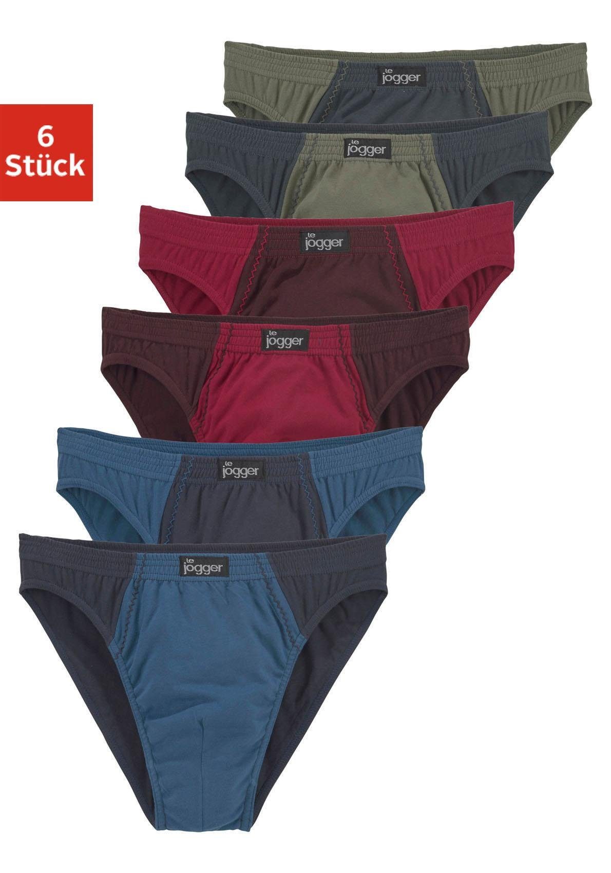 le jogger Slip, (Packung, 6 St.), schöner Basic in schönen Farbkombinatione günstig online kaufen