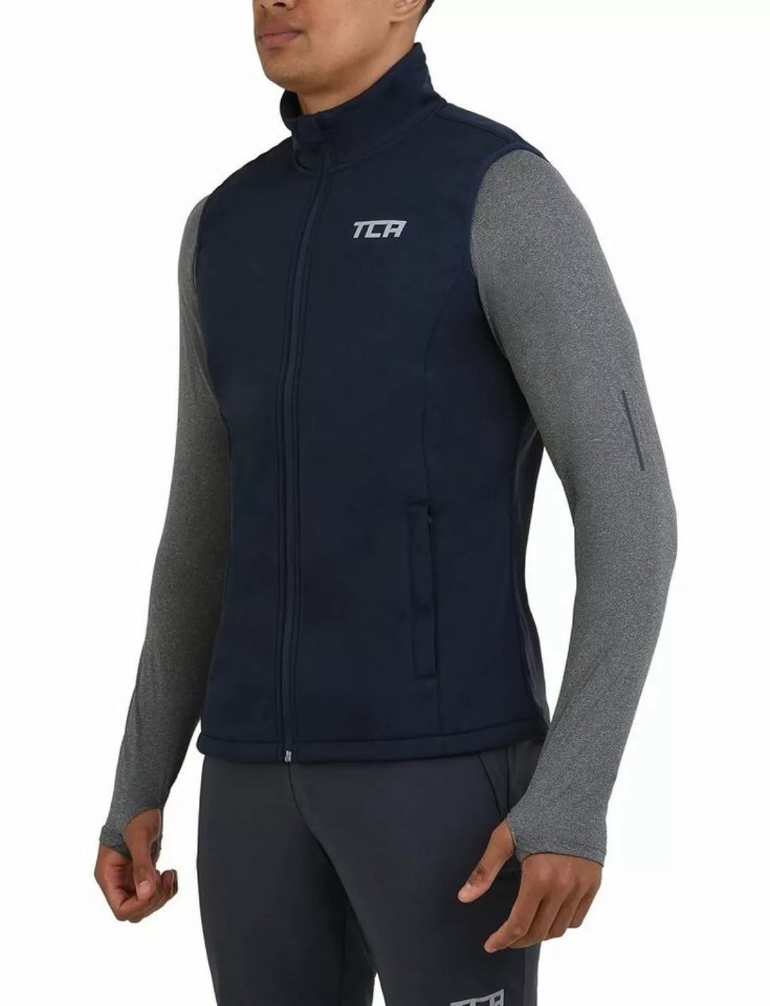 TCA Kurzjacke TCA Herren Flyweight Windweste - Dunkelblau günstig online kaufen