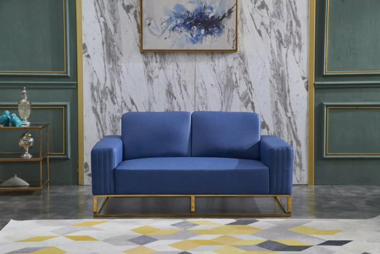 Xlmoebel Sofa Sofa aus Kunstleder mit edlem Design in Designerstil, Hergest günstig online kaufen