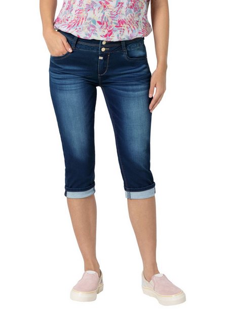 TIMEZONE Damen Bermuda SLIM ENYATZ 3/4 - Slim Fit - Blau günstig online kaufen