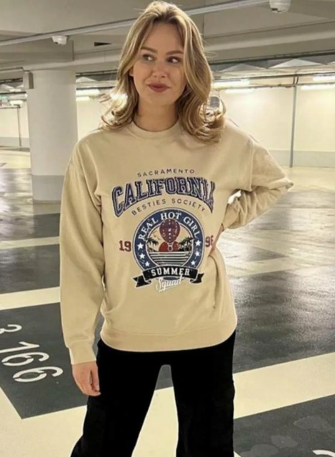 Worldclassca Sweater Worldclassca Sweatshirt California Print Langarmshirt günstig online kaufen