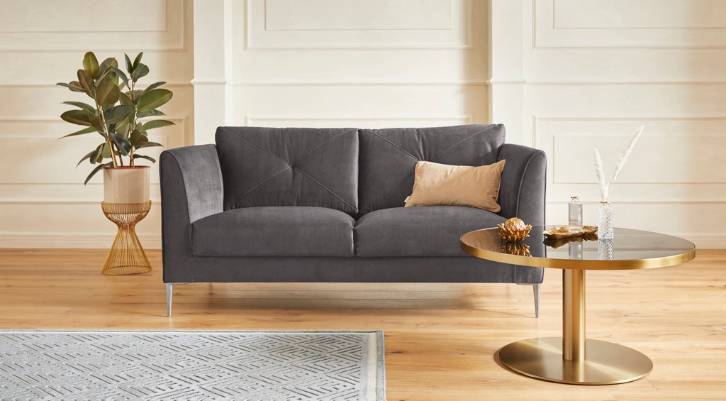 TRENDMANUFAKTUR 2-Sitzer "Chilltime, elegant und bequem, Komfortsitzhöhe 46 günstig online kaufen
