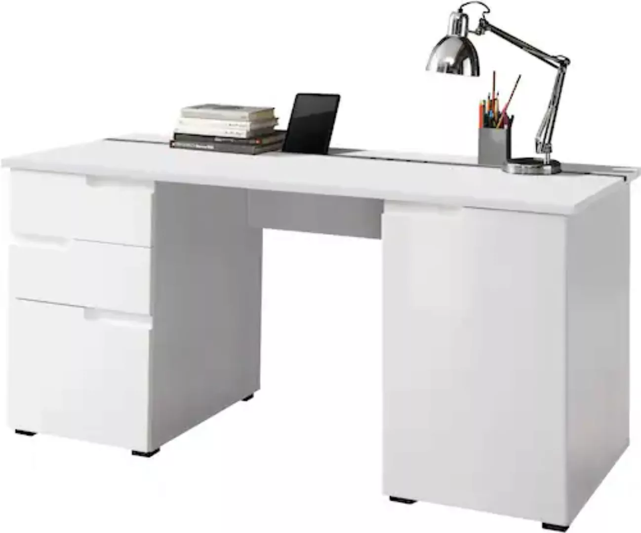 BEGA OFFICE Schreibtisch "Spice", Home Office Desk mit Griffmulden, in 2 Br günstig online kaufen