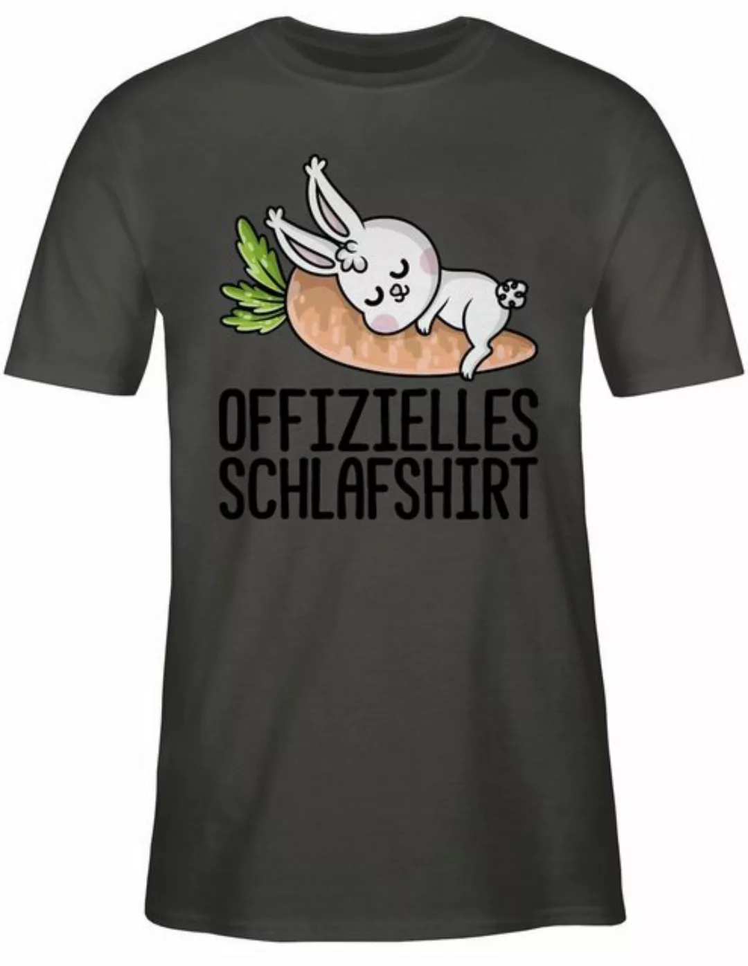 Shirtracer T-Shirt Offizielles Schlafshirt mit Hase schwarz Sprüche Stateme günstig online kaufen