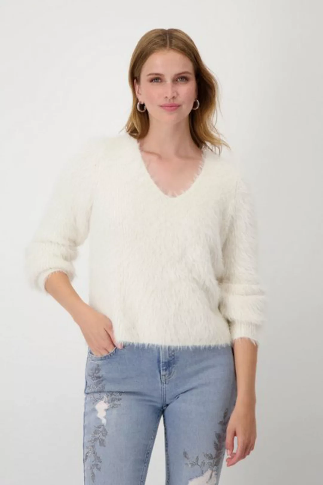 Monari Stehkragenpullover 807840 Perlfangmuster günstig online kaufen