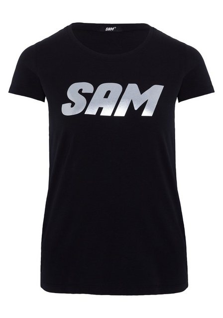 Uncle Sam Print-Shirt mit Metallic-Logo günstig online kaufen