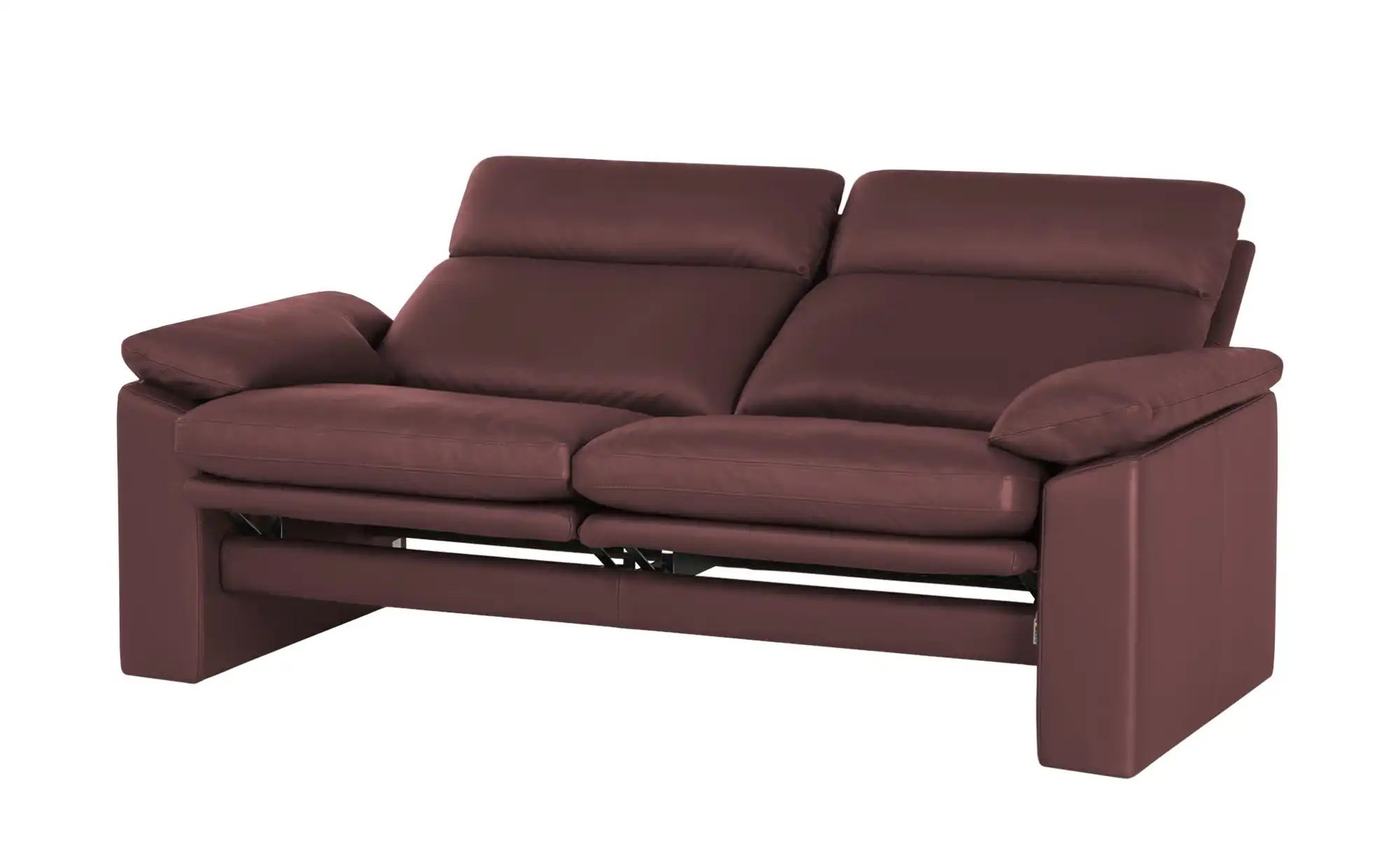 erpo just relax Ledersofa mit Relaxfunktion JR960 Bari ¦ rot ¦ Maße (cm): B günstig online kaufen