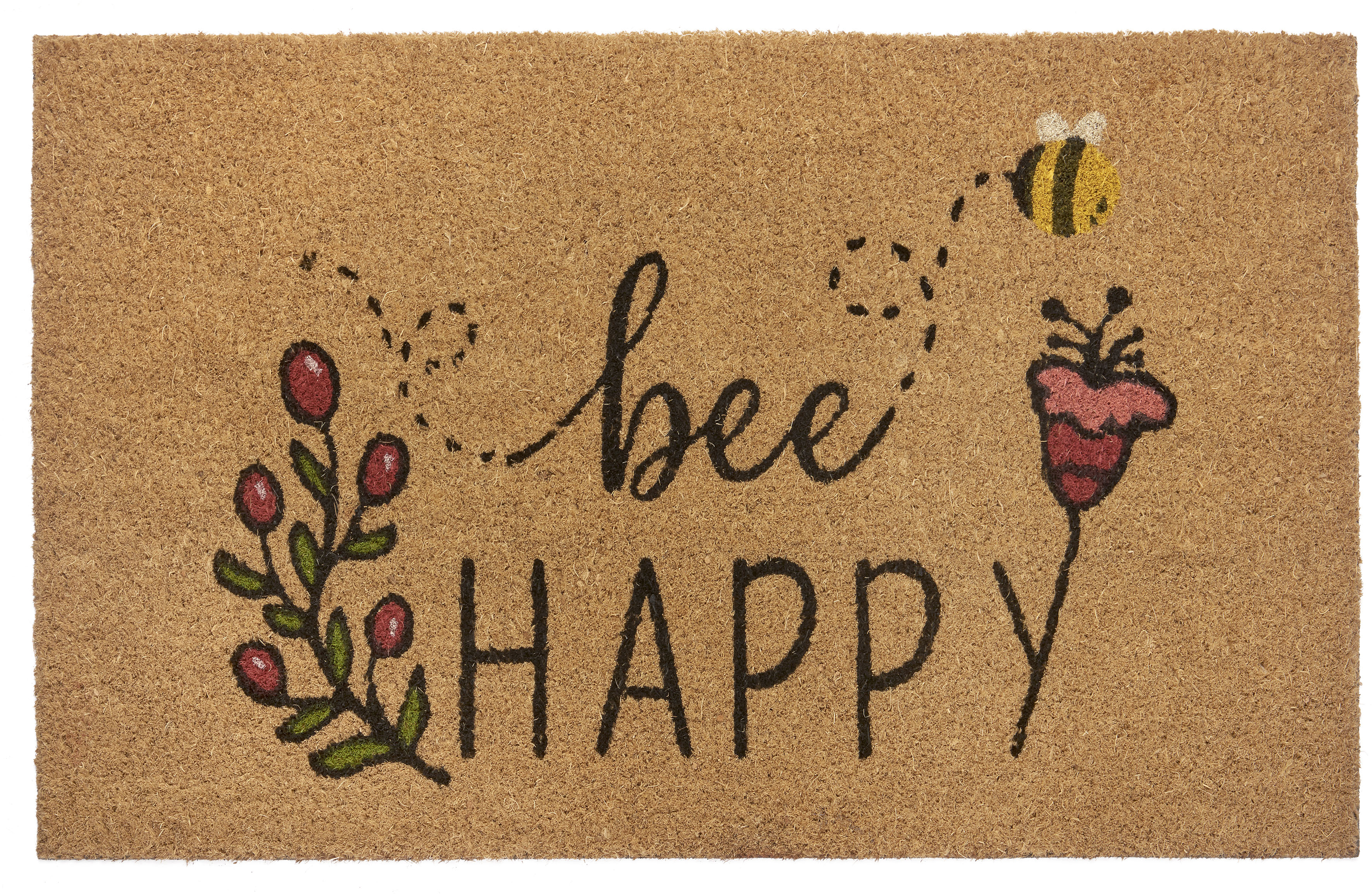 HANSE Home Fußmatte »Bee Happy«, rechteckig, Kokos, Schmutzfangmatte, Outdo günstig online kaufen