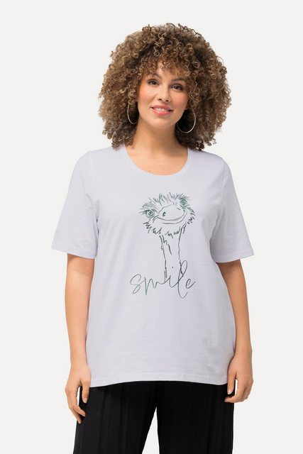 Ulla Popken T-Shirt T-Shirt Smile Classic Rundhals Halbarm günstig online kaufen