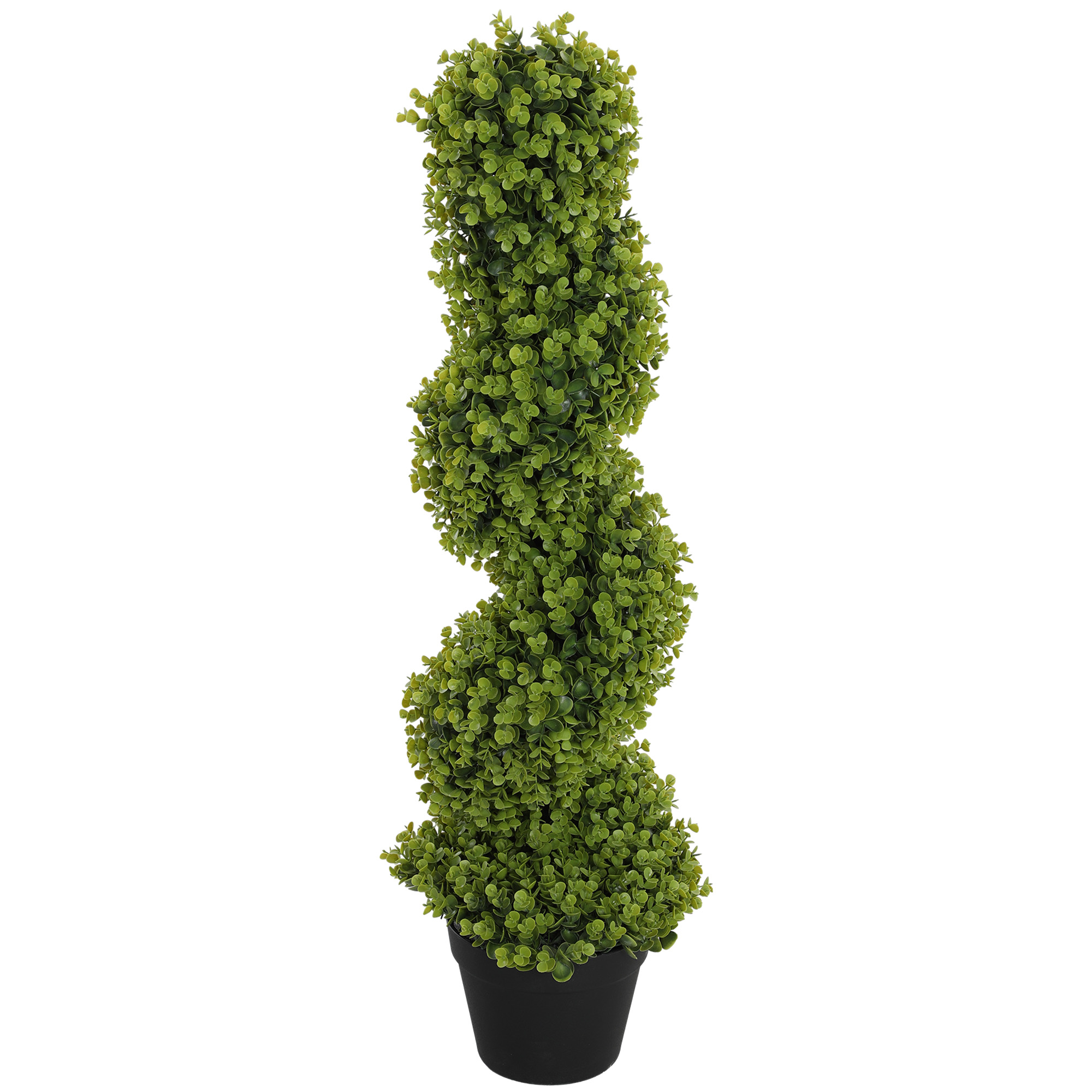 HOMCOM Künstlicher Eukalyptus-Spiralbaum mit inkludiertem Topf, UV-beständi günstig online kaufen