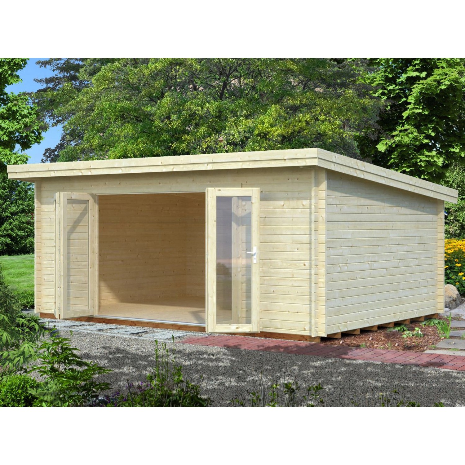 Palmako Gartenhaus "Lea", (Set), 19,4 m², mit Fußboden im Gartenhaus günstig online kaufen