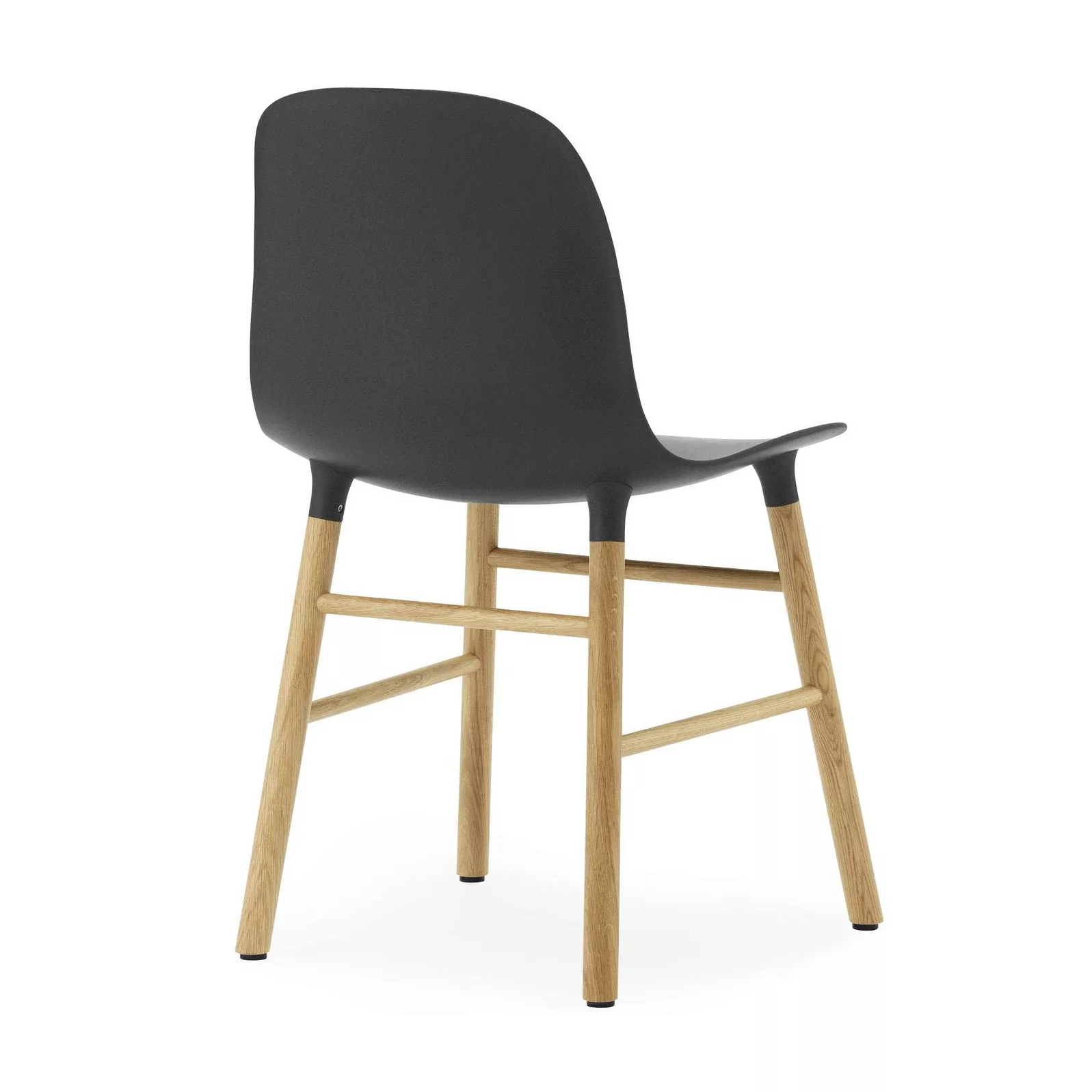Normann Copenhagen - Form Stuhl Gestell Eiche - schwarz/Gestell Eiche natur günstig online kaufen