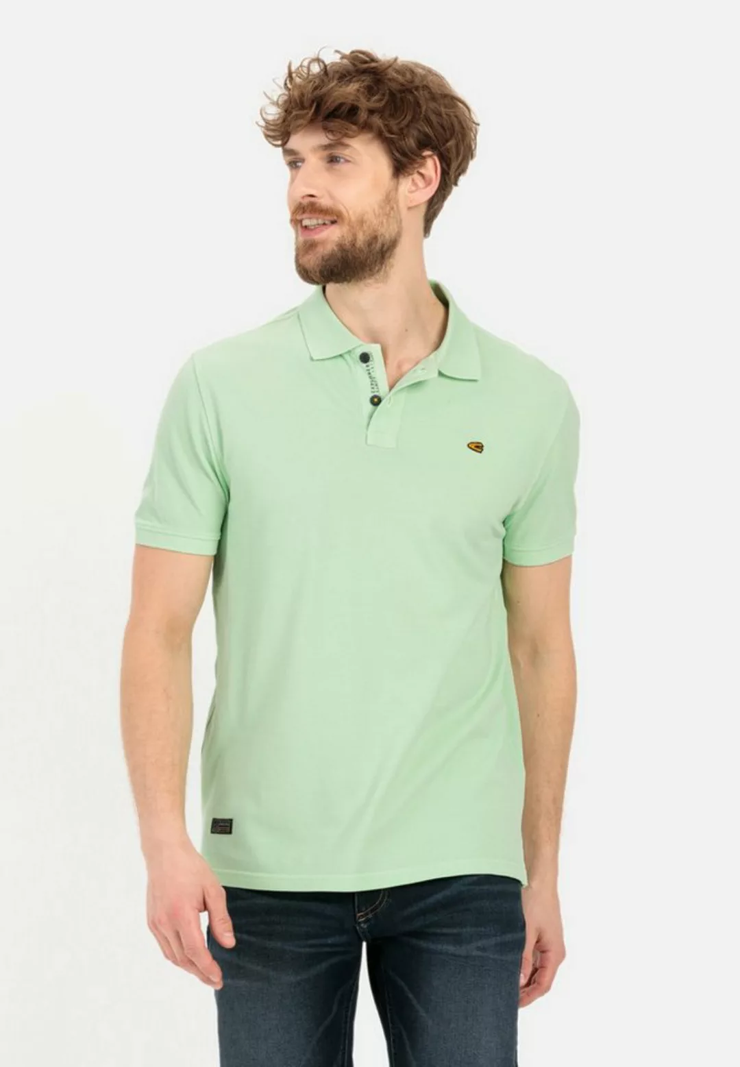 camel active Poloshirt im Garment-Dye-Look günstig online kaufen