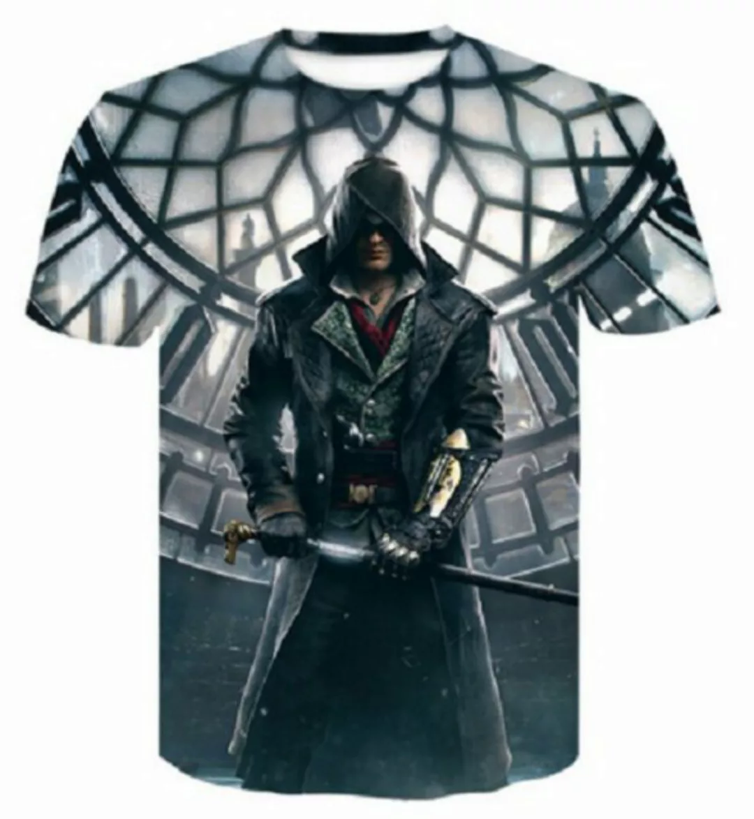 Tinisu T-Shirt 3D-Druck T-Shirt (Unisex/rundhals) - Gaming - Assassin's Cre günstig online kaufen