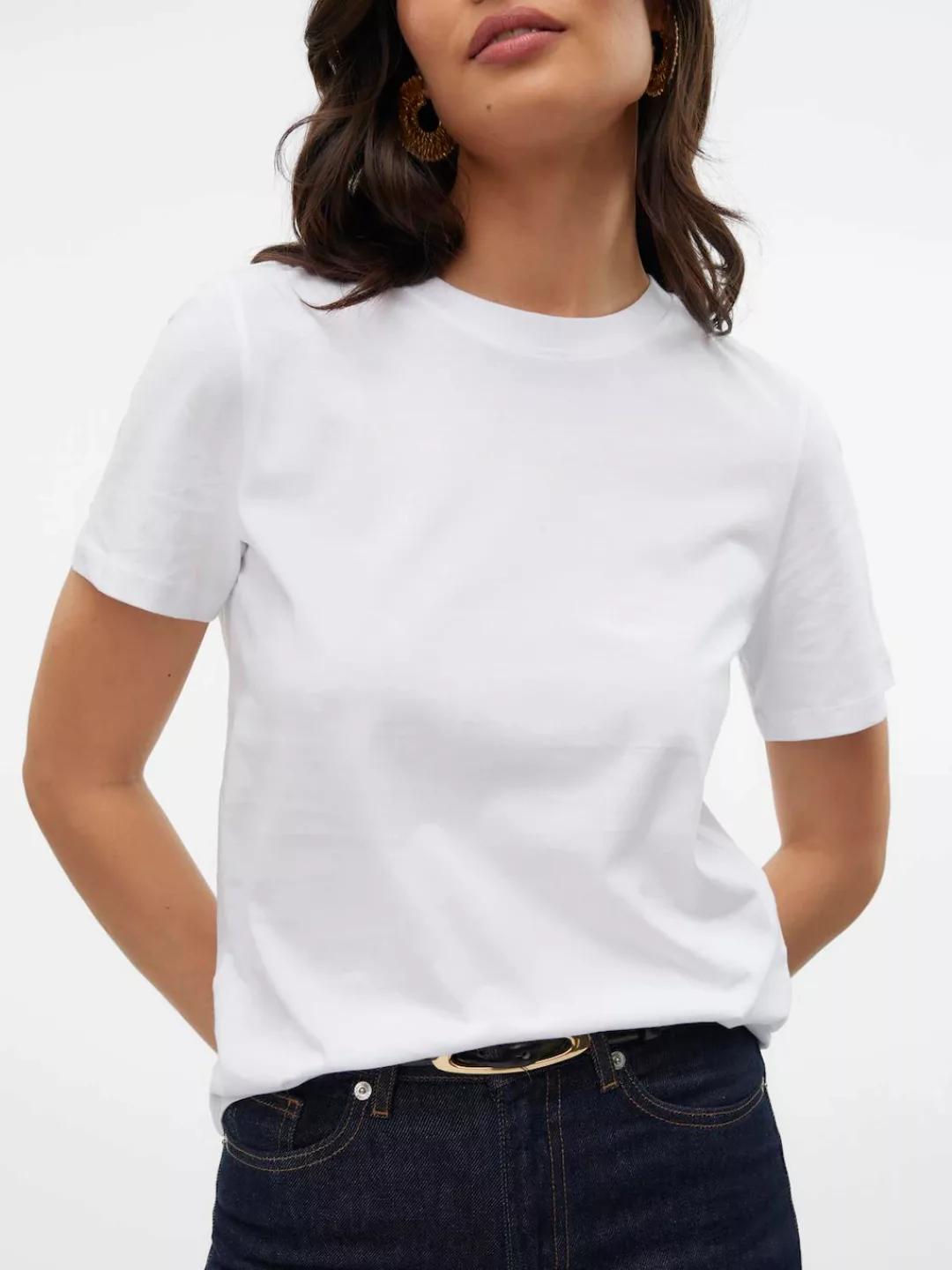 Vero Moda Kurzarmshirt "VMPAULINA SS T-SHIRT GA JRS NOOS" günstig online kaufen