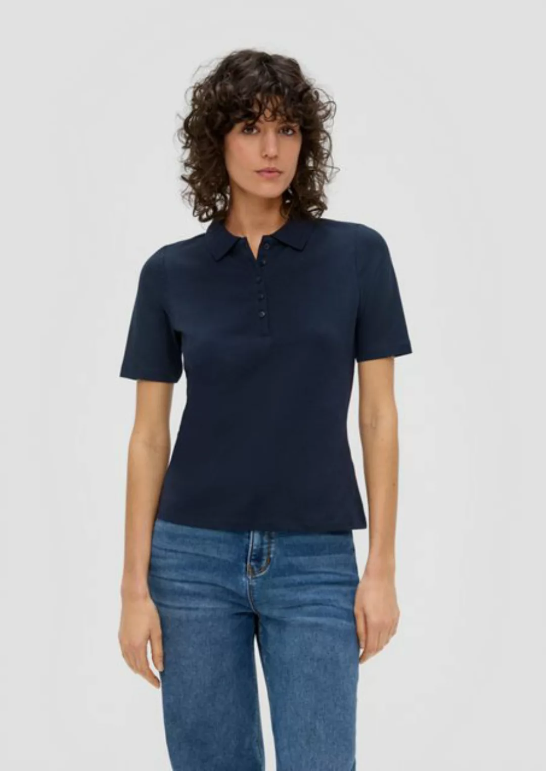 s.Oliver Poloshirt Poloshirt aus Baumwollstretch günstig online kaufen