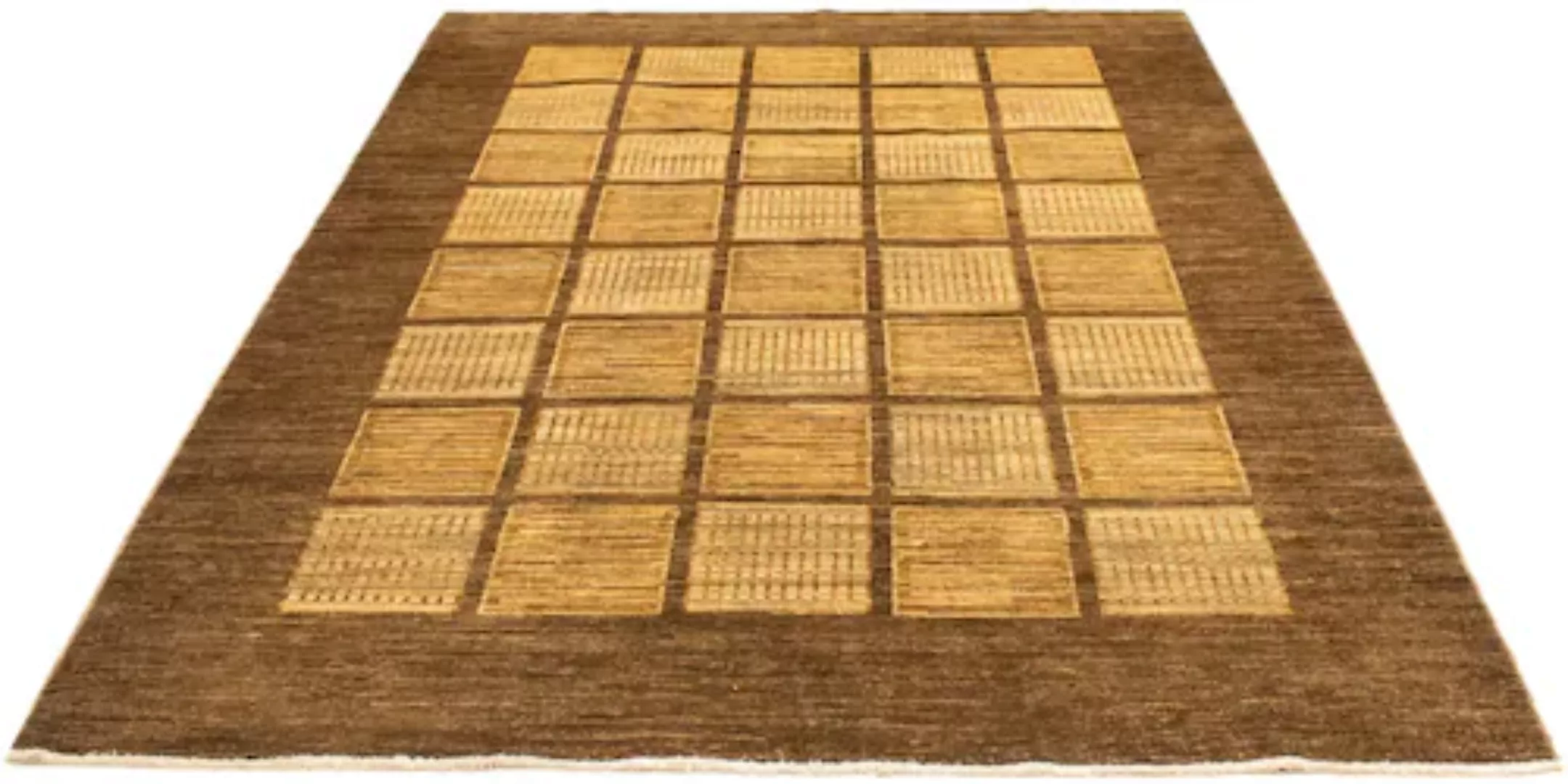 morgenland Wollteppich »Ziegler Modern Teppich handgeknüpft gold«, rechteck günstig online kaufen