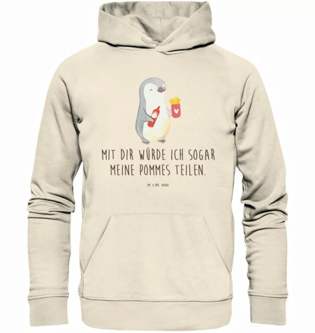 Mr. & Mrs. Panda Hoodie Pinguin Pommes Größe XXL - Natural Raw - Geschenk, günstig online kaufen