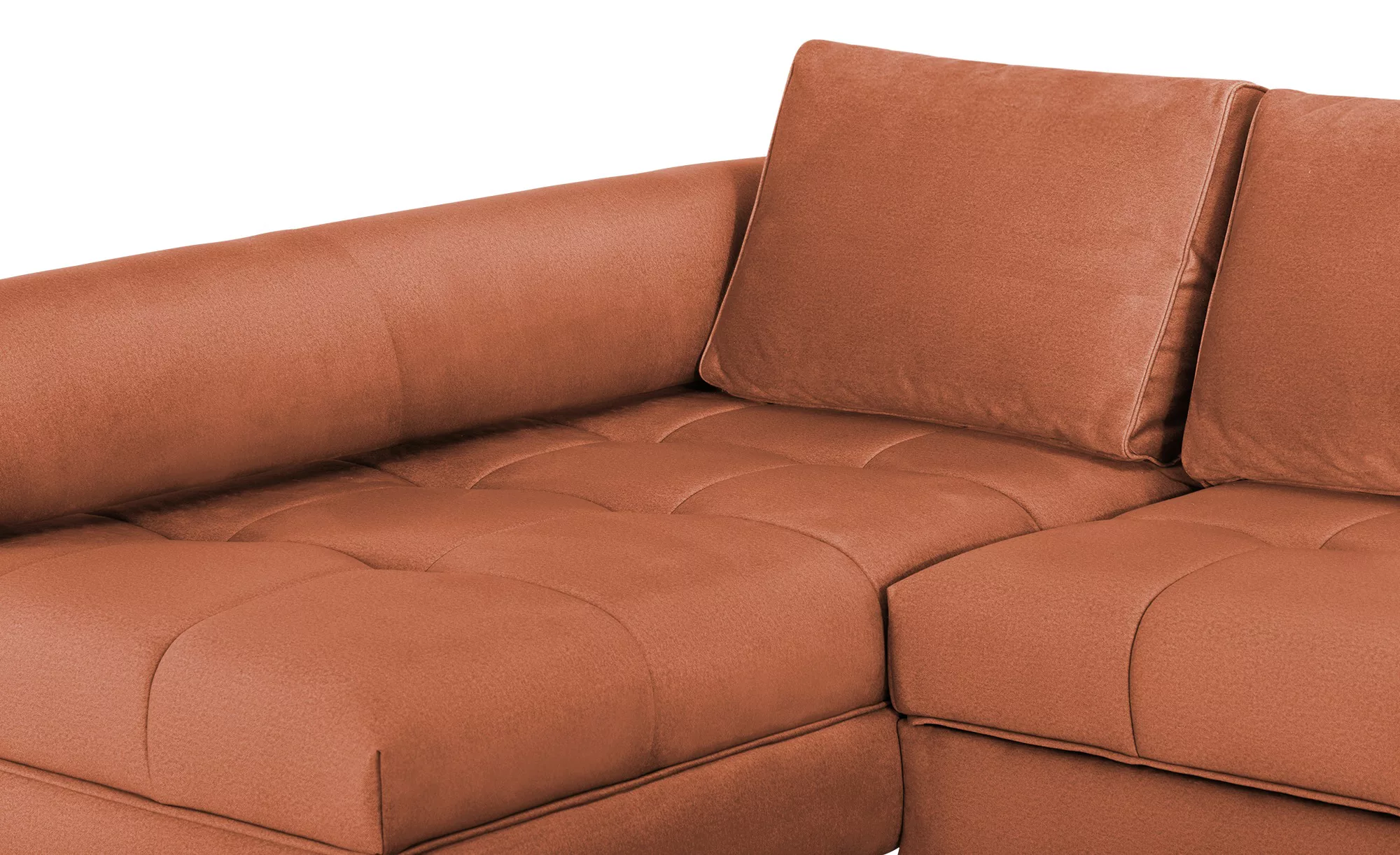 Ecksofa   Havana ¦ orange ¦ Maße (cm): B: 272 H: 89 T: 173 Polstermöbel > S günstig online kaufen