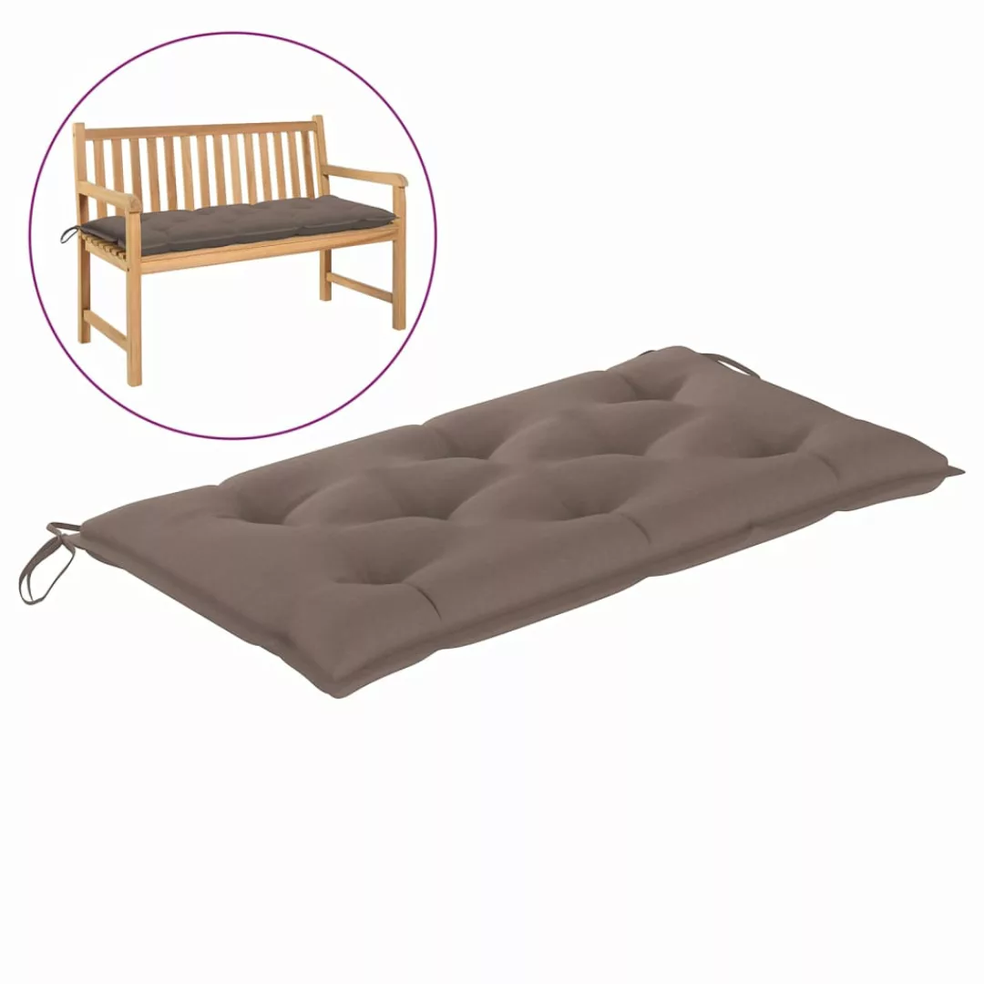 Gartenbank-auflage Taupe 110x50x7 Cm Stoff günstig online kaufen