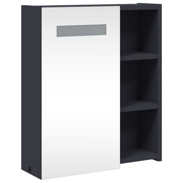 vidaXL Spiegelschrank Spiegelschrank mit LED-Beleuchtung Grau 45x13x52 cm günstig online kaufen