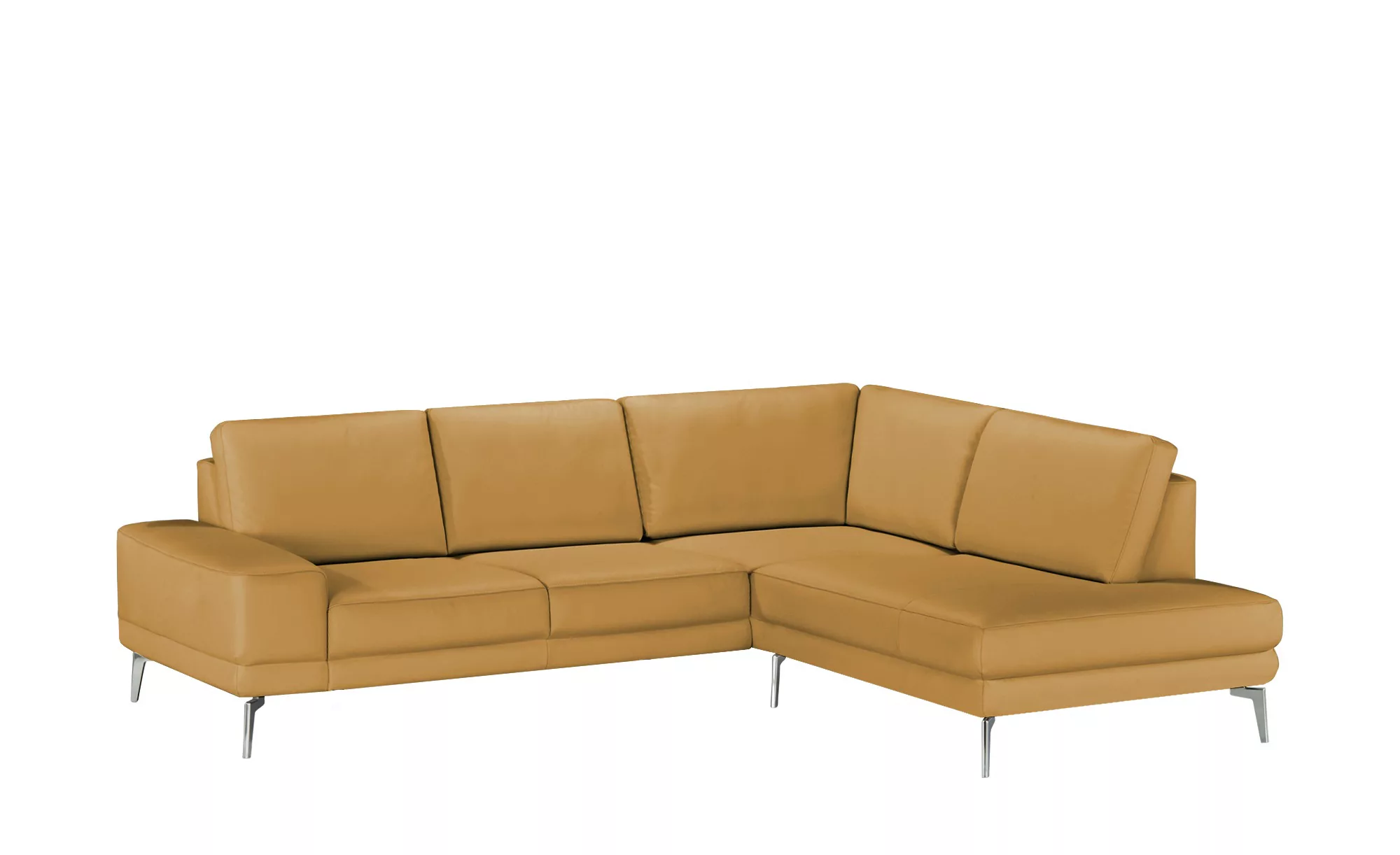 meinSofa Ecksofa aus Leder Dana ¦ gelb ¦ Maße (cm): B: 269 H: 86 T: 222.0 P günstig online kaufen