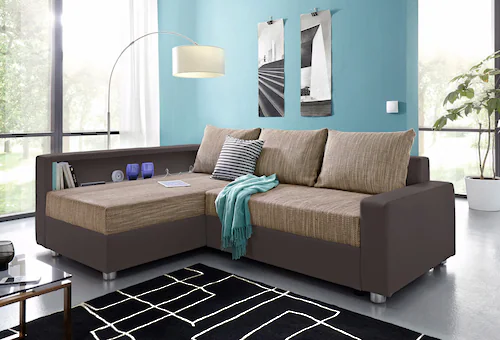 COLLECTION AB Ecksofa "Relax L-Form", inklusive Bettfunktion, Federkern, wa günstig online kaufen