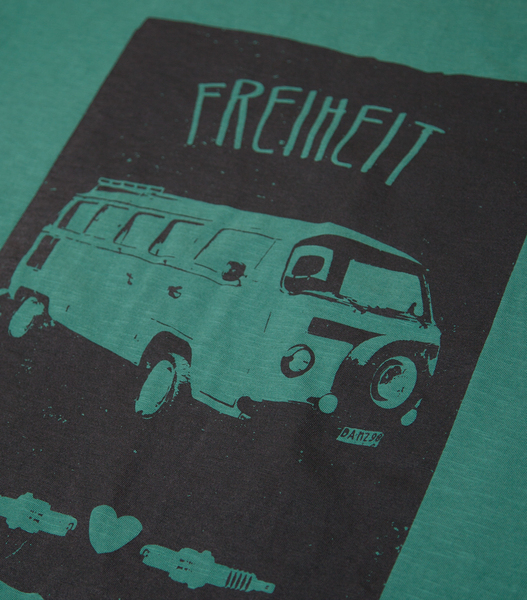 Bus Freiheit Vanlife - Fair Gehandeltes Männer T-shirt - Slub günstig online kaufen