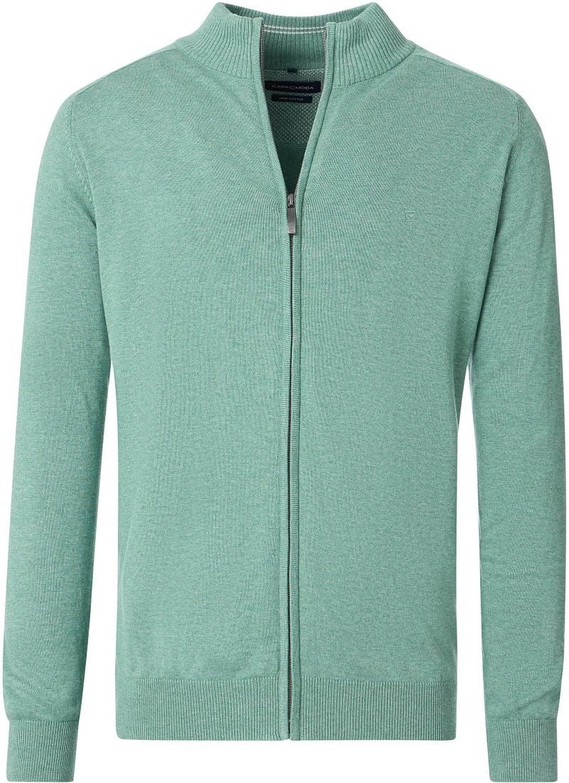 Casa Moda Strickjacke Zip Hellgrün - Größe 5XL günstig online kaufen