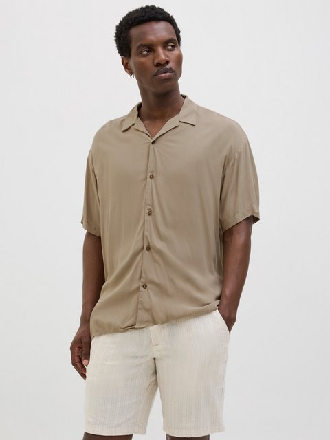 Jack & Jones Kurzarmhemd "JJEJEFF SOLID RESORT SHIRT S/S SN", mit Resort Kr günstig online kaufen