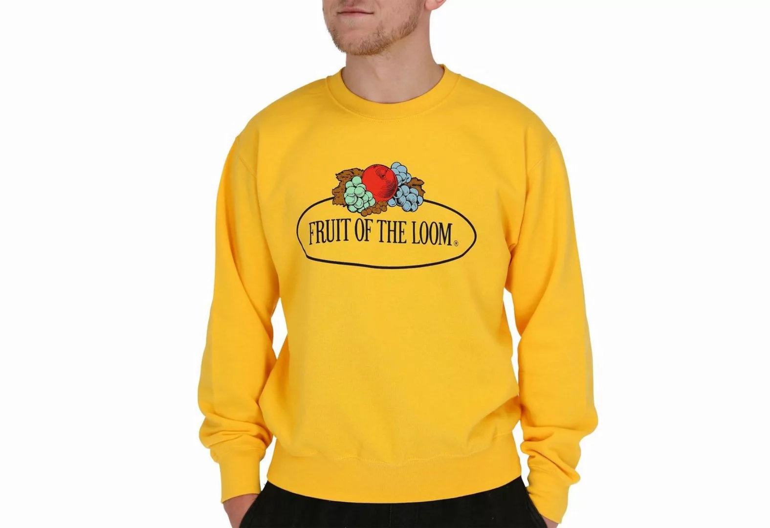 Fruit of the Loom Sweatshirt Sweatshirt mit Vintage-Logo günstig online kaufen