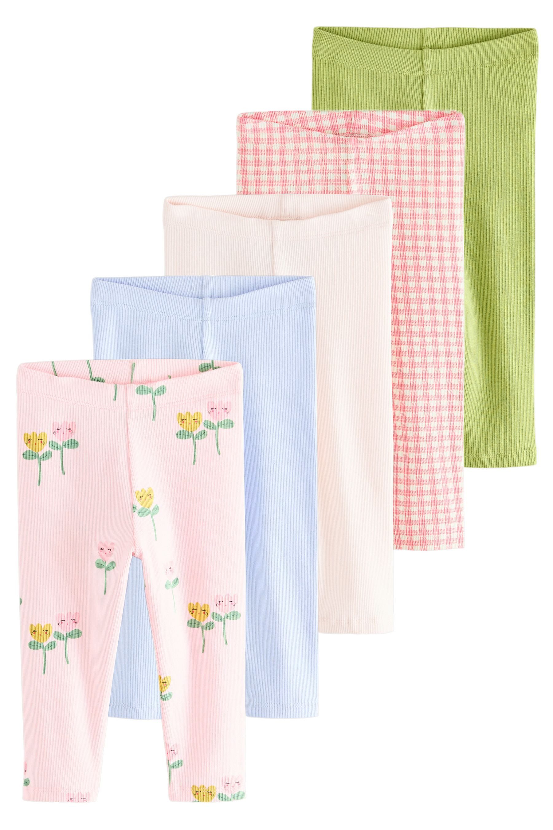 Next Leggings Gerippte Leggings im 5er-Pack günstig online kaufen