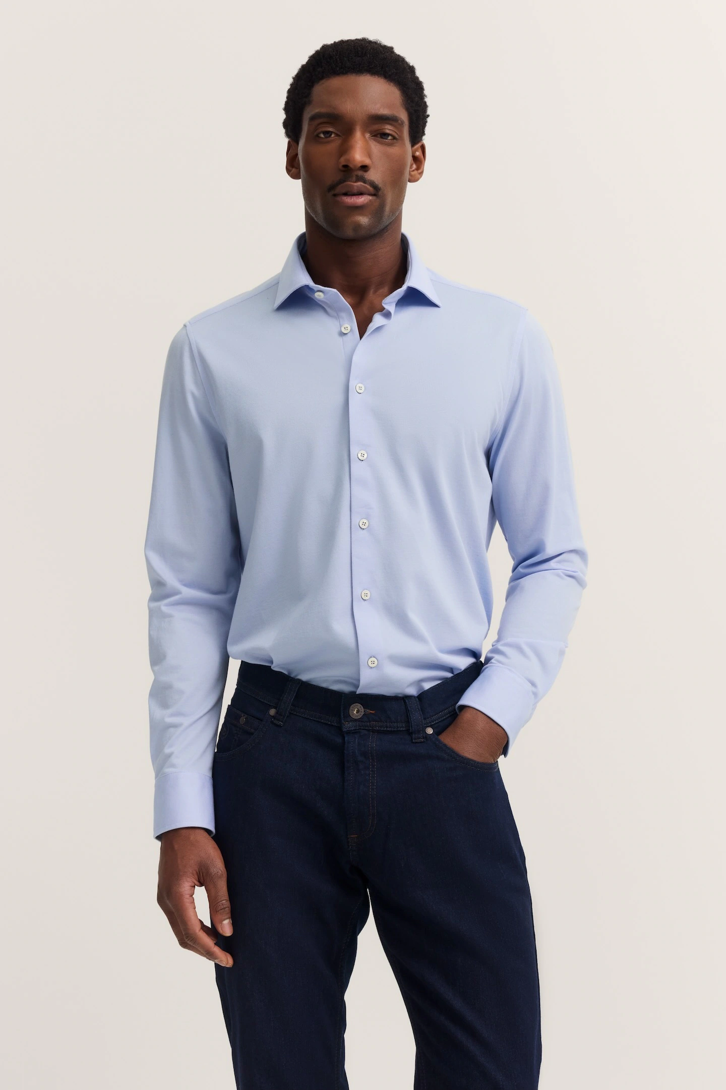 bugatti Langarmhemd "Modern Fit", mit Kent-Kragen und Stretch-Funktion günstig online kaufen