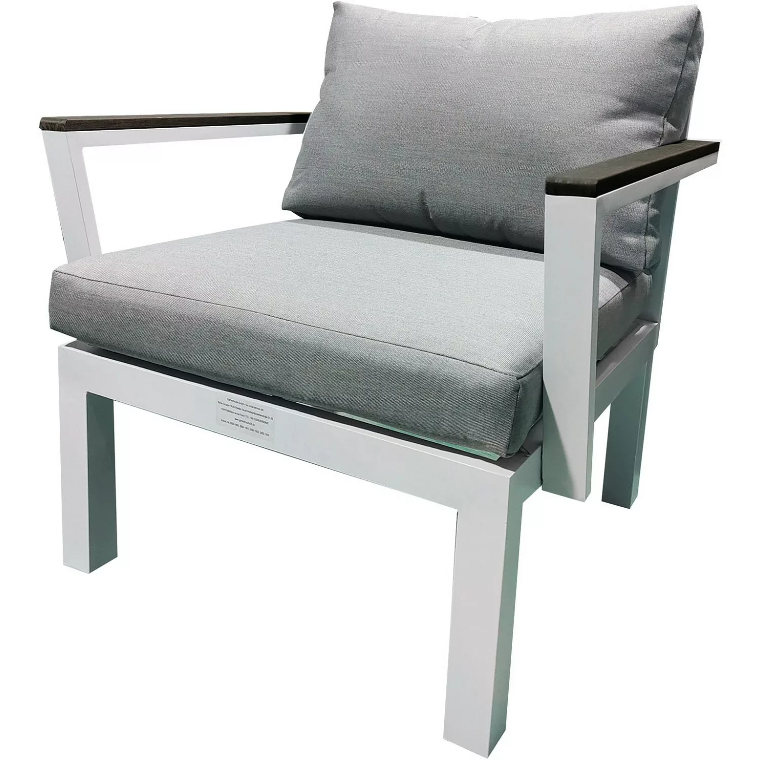 Gartenfreude Aluminium-Sessel Ambience 75 x 63 x 44 cm Weiß günstig online kaufen