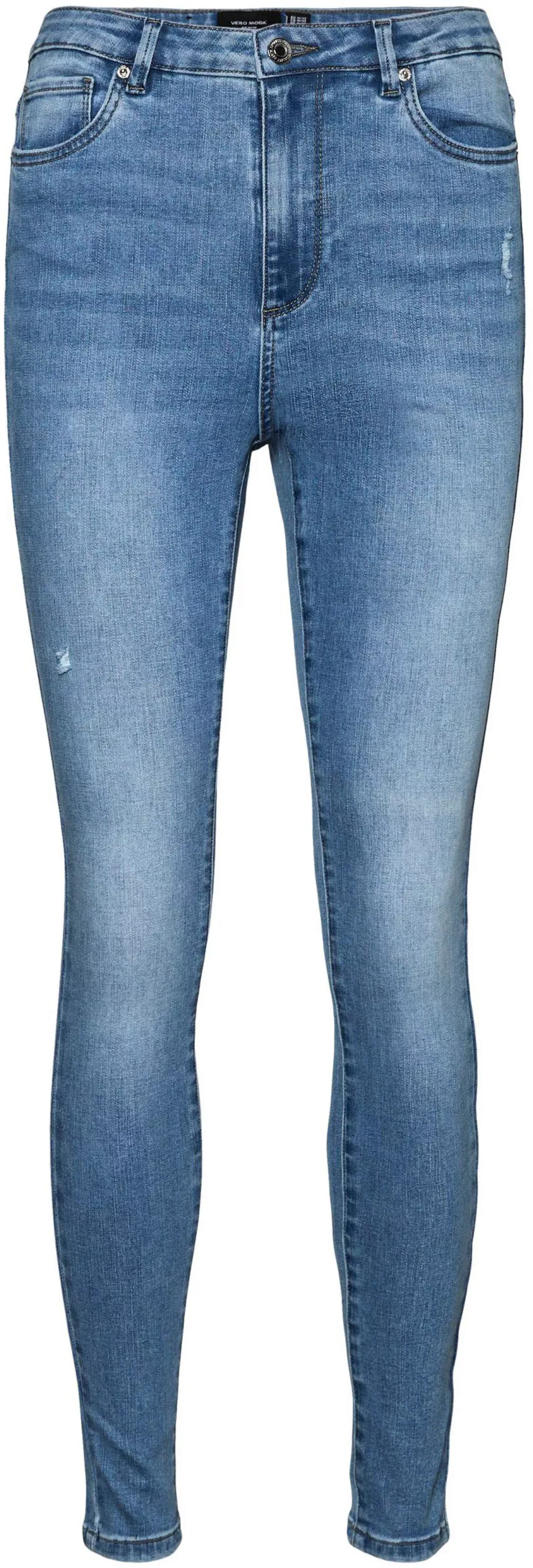 VERO MODA Skinny High Waist Jeans Damen Blau günstig online kaufen