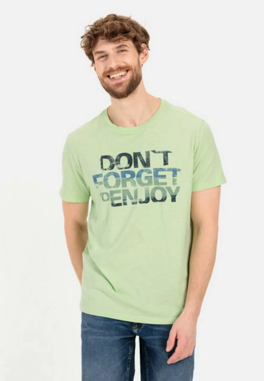 camel active T-Shirt mit Sarafinokragen günstig online kaufen