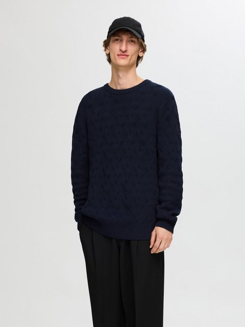 SELECTED HOMME Strickpullover SLHCALLIS LS KNIT CABLE CREW NECK NOOS günstig online kaufen