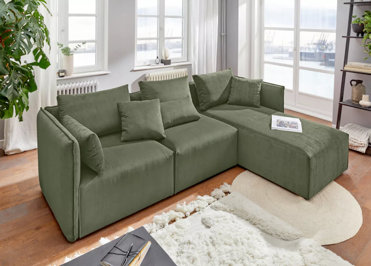 andas Ecksofa »Nöre«, (3 Teile), zusammengesetzt aus Modulen, in vielen Bez günstig online kaufen
