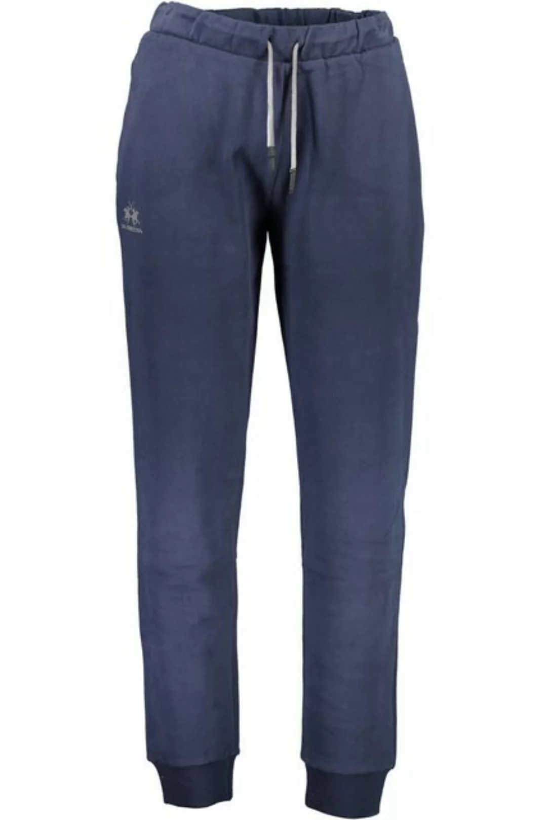 La Martina 5-Pocket-Hose Herren-Sporthose Blau mit Kordelzug und Logo – Beq günstig online kaufen