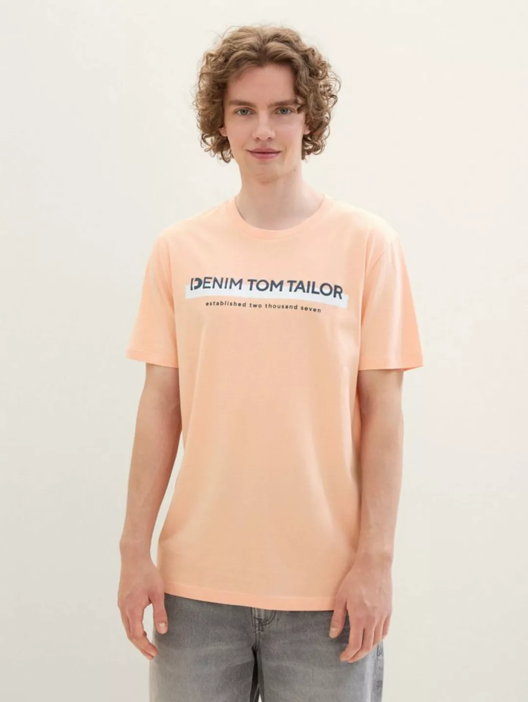 TOM TAILOR Denim T-Shirt T-Shirt mit Logo Print günstig online kaufen